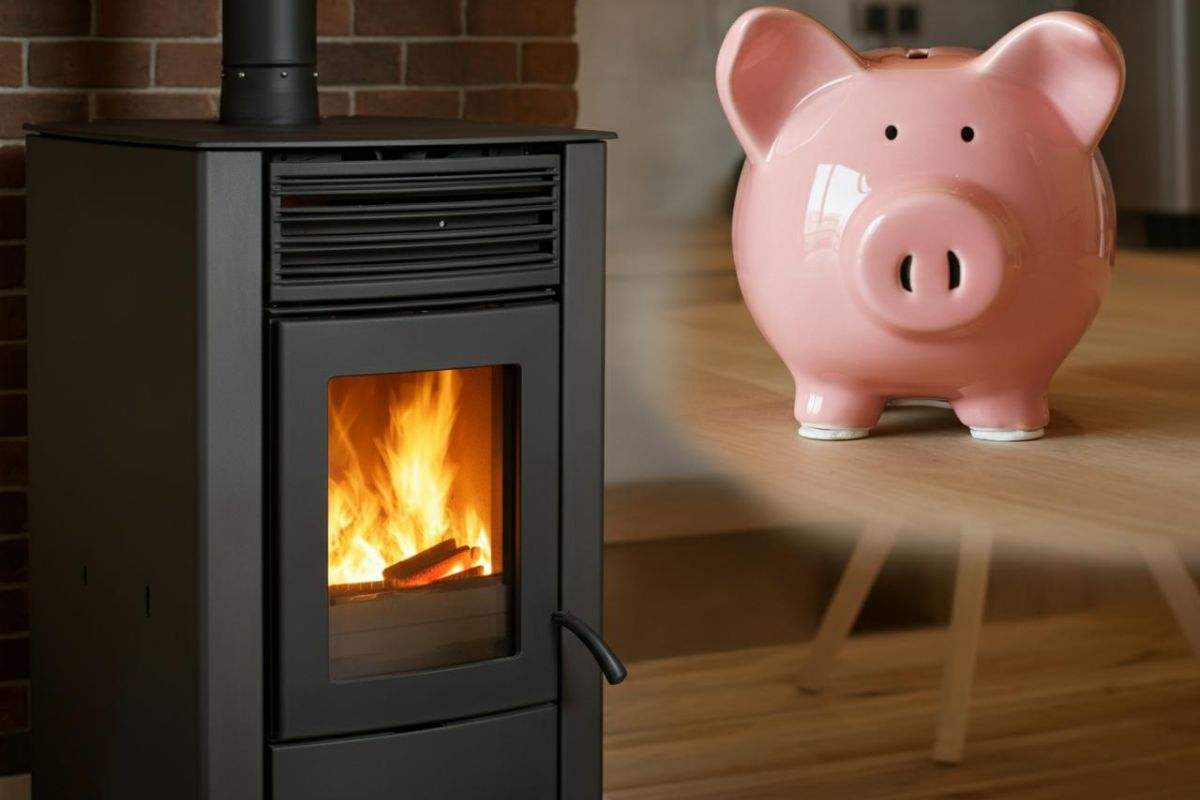 Stufa a pellet, risparmio